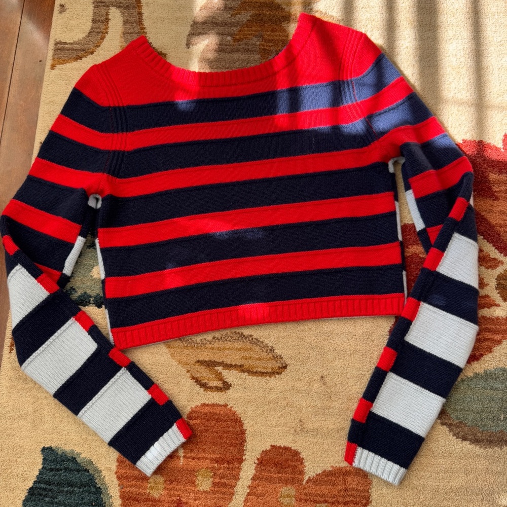 Solid And Striped June Cropped Pullover Skirt Set - image 4